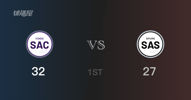 32-27国王领先马刺首节战罢  莱尔斯最高6分默里最高10分