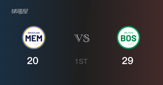 29-20凯尔特人首节领先灰熊  霍福德获得6分小杰克逊获得7分
