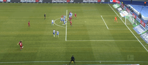 德甲联赛第20轮拜仁4-1客胜柏林赫塔 穆勒进球拿下首分