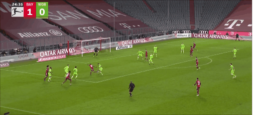 德甲赛事看点 莱万破纪录拜仁4-0狼堡迎五连胜 穆勒400场里程碑进球