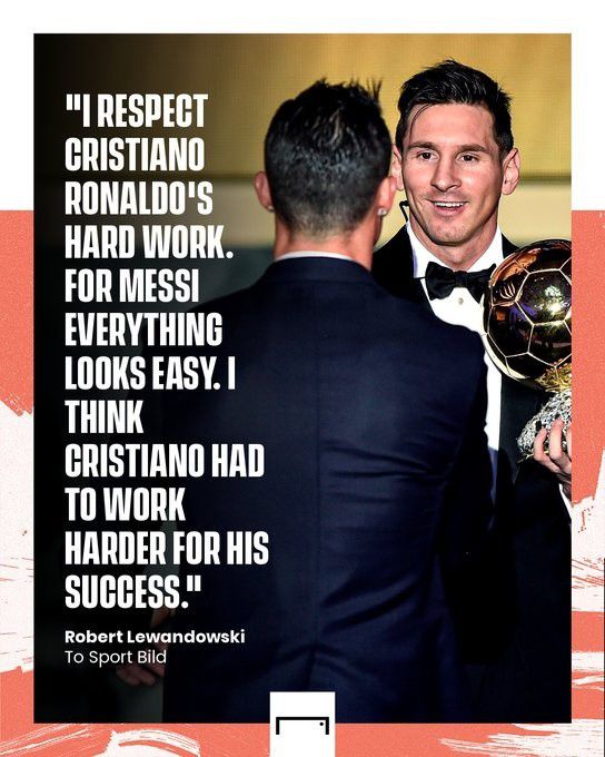 莱万宣称C罗比梅西更刻苦 疑似内涵梅西