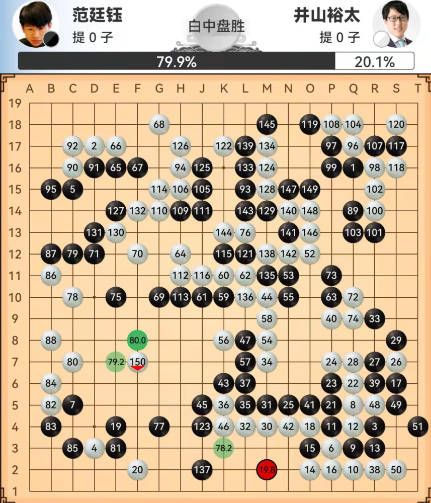 中国副帅芈昱廷攻擂日本井山裕太 韩国主将申真谞候场
