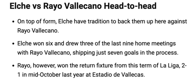 埃尔切恐成就对手反弹 西甲埃尔切vs巴列卡诺阵