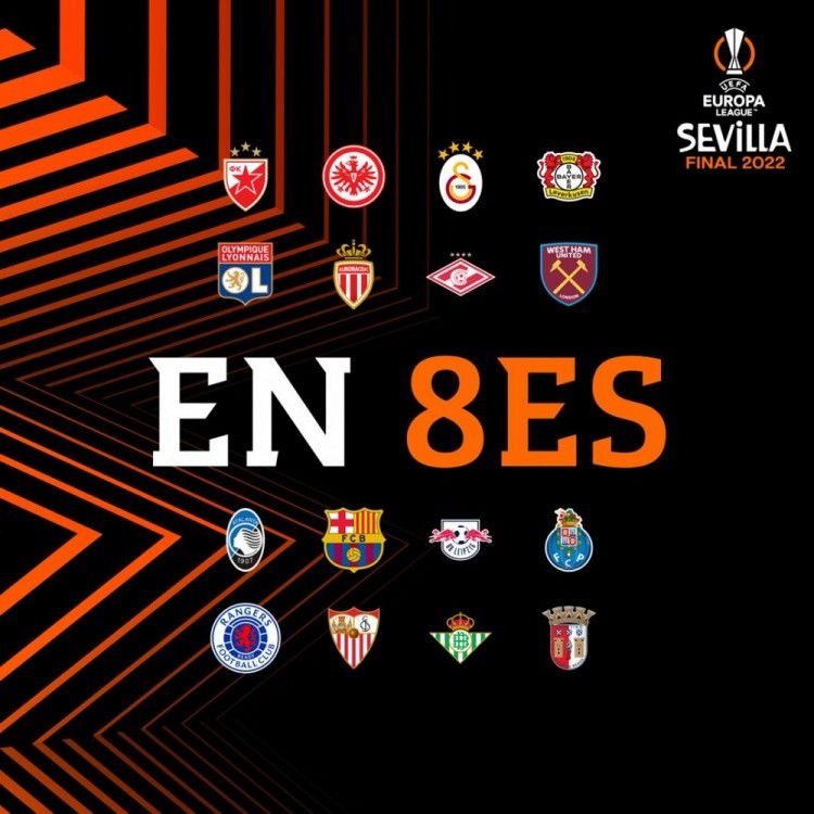 欧联杯16强对战抽签 无客场进球规则并采用球队回避原则