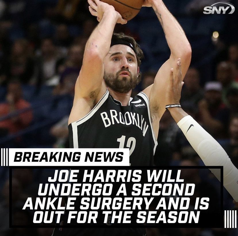 乔-哈里斯赛季报销哈登远赴费城 篮网老板血亏了吗