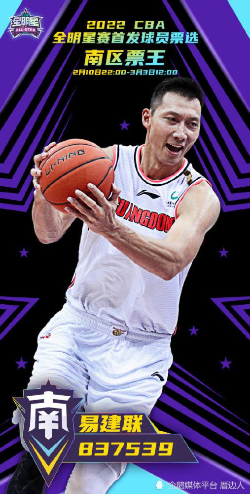 易建联第六次当选全明星票王！全明星首发阵容出炉