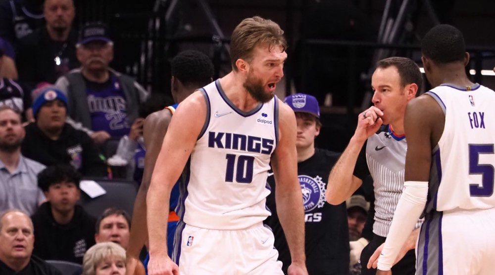 小萨因和裁判肢体接触被禁赛一场 国王反对罚单