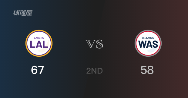 詹姆斯这场比赛拿到23分 湖人67-58领先奇才