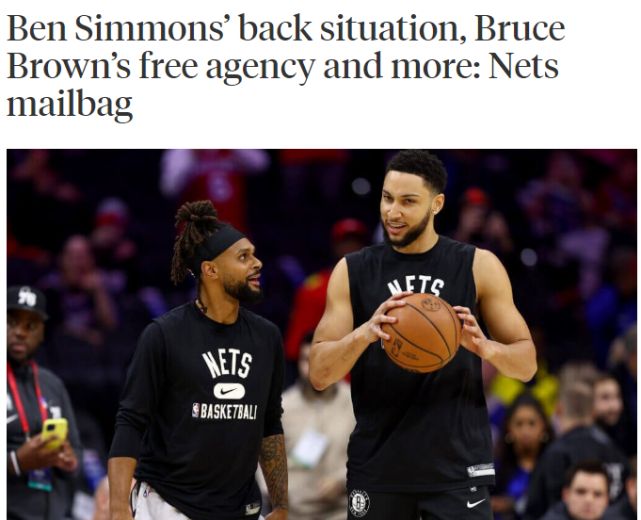 西蒙斯有望复出附加赛或季后赛 欧文无法用交罚款方式打主场