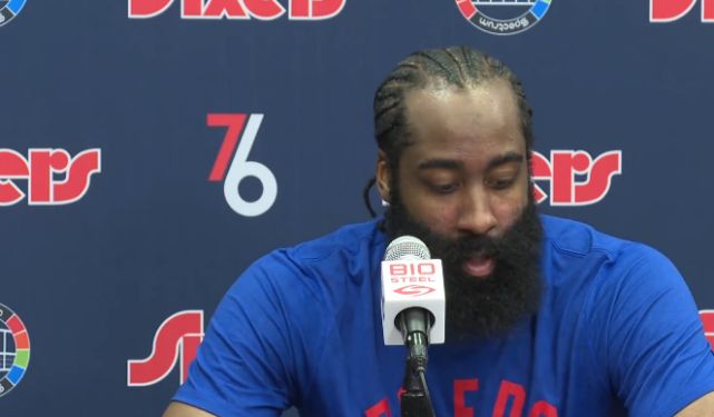 哈登反省失利 全力以赴明日热火的比赛