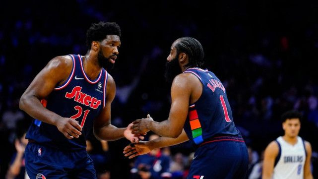 76人老将对比恩比德约基奇 哈登和恩比德两人很难缠