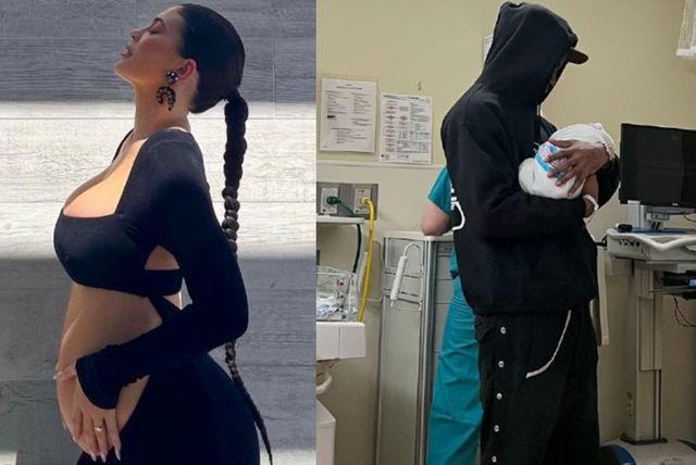 凯莉-詹娜首次晒二胎照 24岁的凯莉是两个孩子的妈妈了