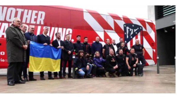 西甲马德里竞技俱乐部接受乌克兰避难者 将派出大巴接送