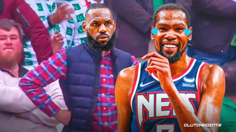 詹姆斯将骑士队甩掉后 遭到了凯文·杜兰特的嘲笑