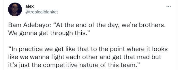 斯波回应热火爆发冲突原因 阿德巴约：我们是兄弟