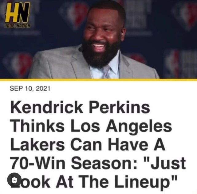 帕金斯曾吹湖人能拿70胜 如今已被现实打脸