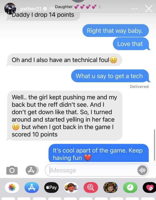 球迷调侃真的好像你 贝弗利晒女儿聊天记录引热议