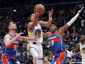 八村垒连续2位数得分 在10场比赛中停止