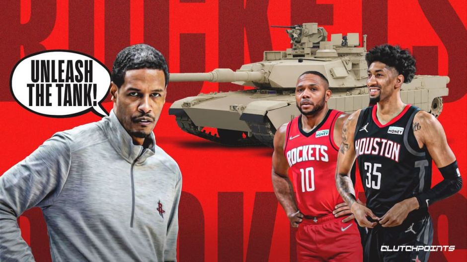 火箭队与伍德以及戈登开启满坦克模式 老兵坐在板凳上