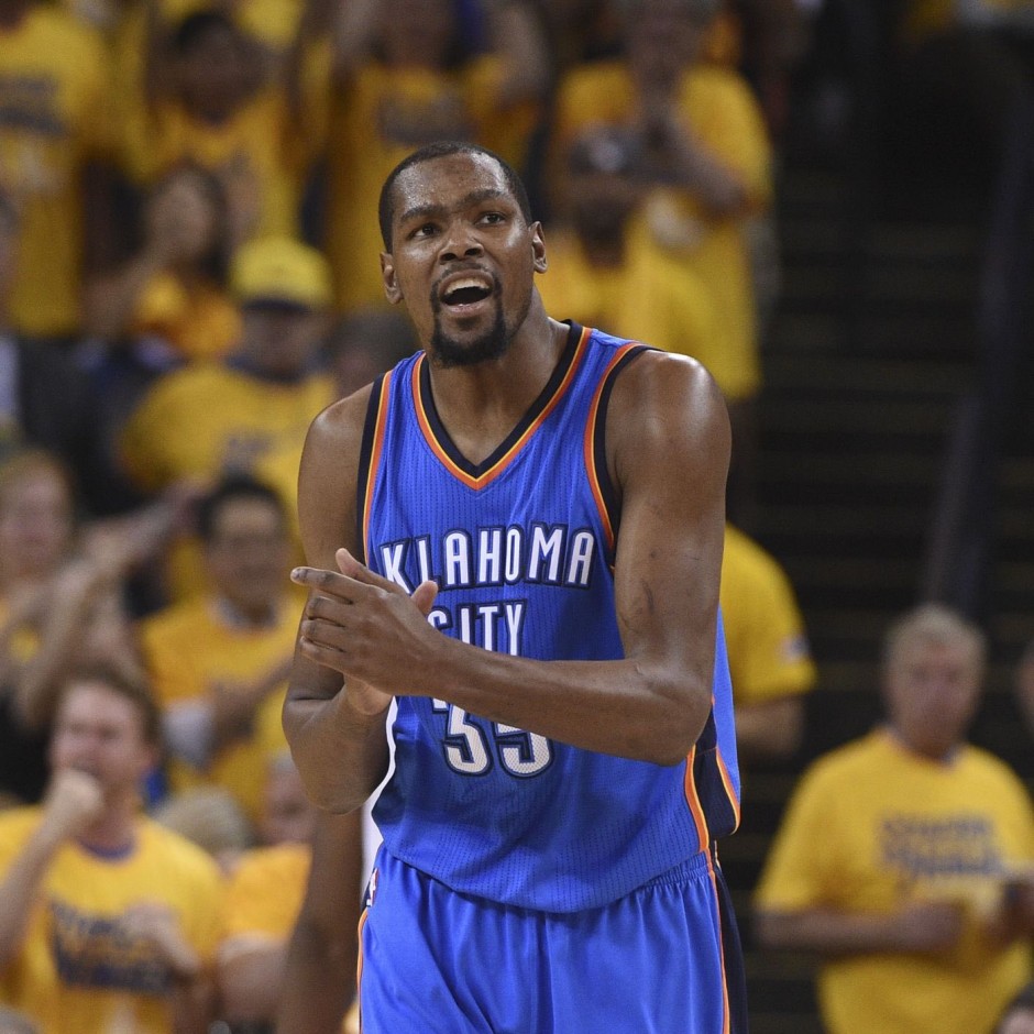 杜兰特表示雷霆必须退役其球衣 遭到俄城球迷嘲讽