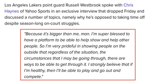 威少回应了指责和批评 表示自己会忽略这些事情