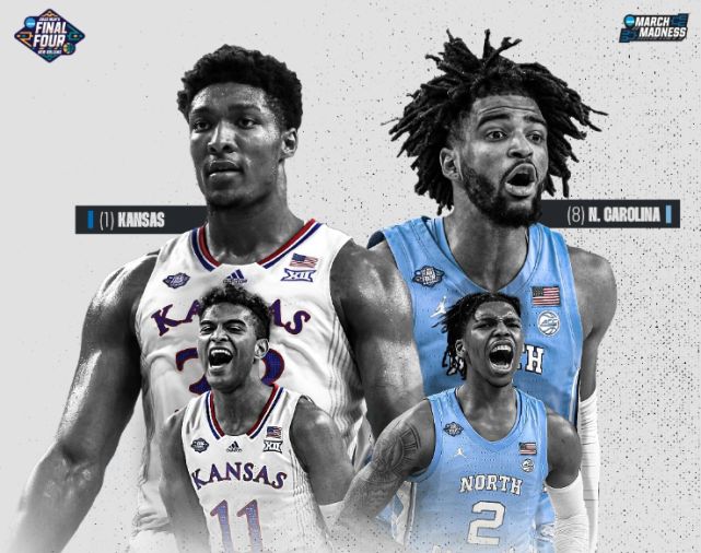 NCAA决赛卫冕4连冠 堪萨斯大学16分大逆转北卡大学