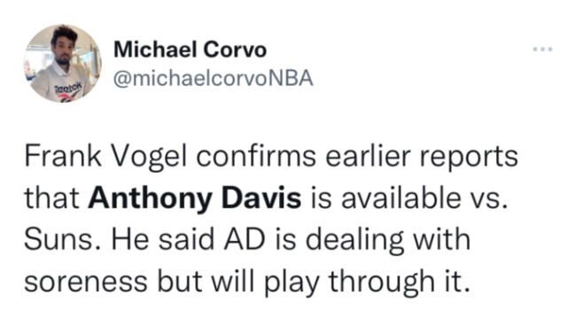 浓眉带伤争夺附加赛仍输球 湖人彻底无缘附加赛