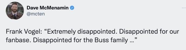 湖人确定本赛季无缘季后赛 沃格尔称感到非常失望和沮丧