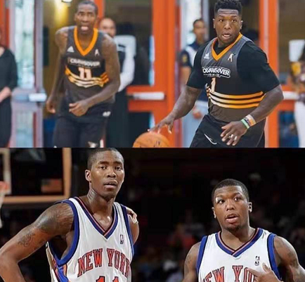 内特·罗宾逊发布与贾马尔·克劳福德合照 身材有略微的发福