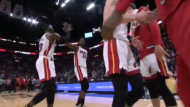 阿德巴约24分热火射落老鹰 巴特勒20分崔杨35+8