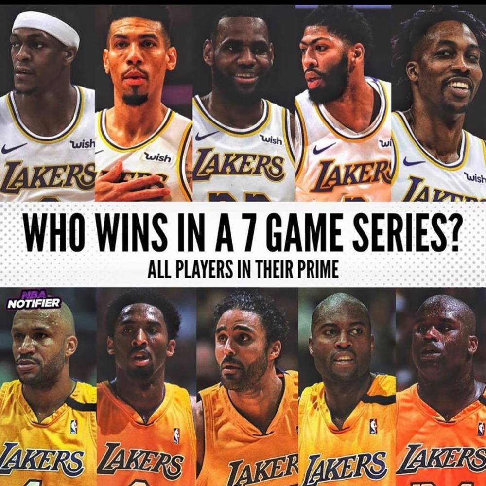 鲨鱼谈00年湖人和20年湖人 都是巅峰 哪边能赢BO7