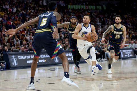 NBA季后赛掘金队击败勇士队 掘金队信心大增