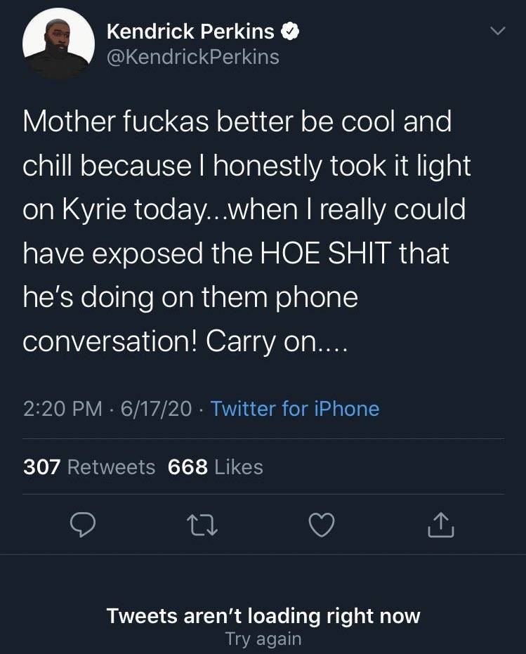 帕金斯回应对欧文的评价 已经算留手了本可以曝更多的