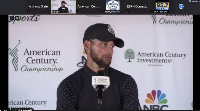 库里表示虽然没参加复赛 但是Mr.sai lost horse how know not luck